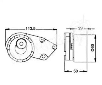 Натяжитель (IPS Parts: ITB-6W00)