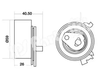 Натяжитель (IPS Parts: ITB-6W10)