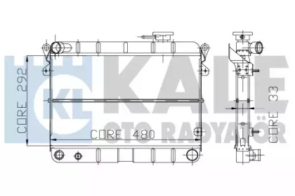 Теплообменник (KALE OTO RADYATÖR: 101000)
