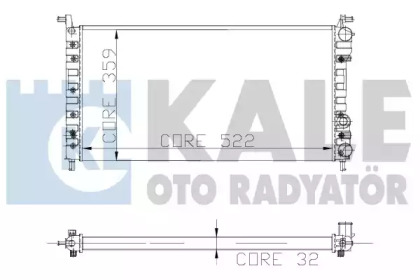 Теплообменник (KALE OTO RADYATÖR: 102400)