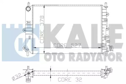 Теплообменник (KALE OTO RADYATÖR: 103500)