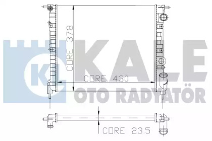 Теплообменник (KALE OTO RADYATÖR: 108000)