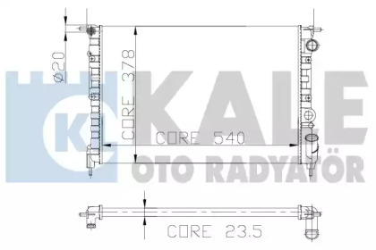 Теплообменник (KALE OTO RADYATÖR: 108300)