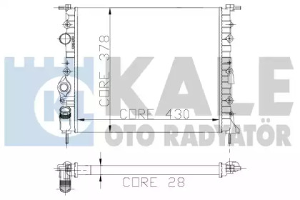 Теплообменник (KALE OTO RADYATÖR: 109300)