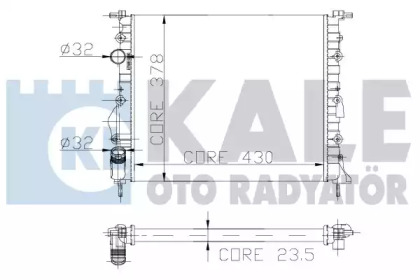 Теплообменник (KALE OTO RADYATÖR: 109400)