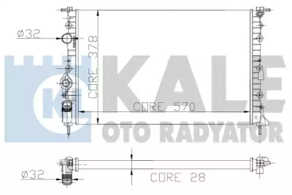 Теплообменник (KALE OTO RADYATÖR: 109500)