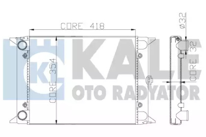 Теплообменник (KALE OTO RADYATÖR: 123500)