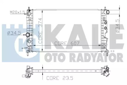 Теплообменник (KALE OTO RADYATÖR: 134100)