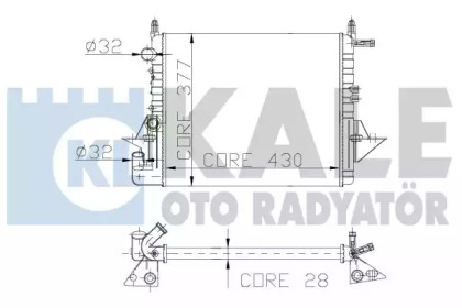 Теплообменник (KALE OTO RADYATÖR: 137400)