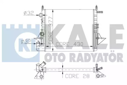 Теплообменник (KALE OTO RADYATÖR: 137500)