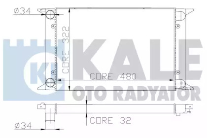 Теплообменник (KALE OTO RADYATÖR: 139000)