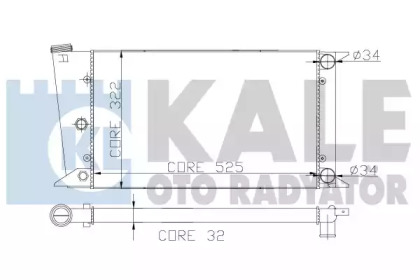 Теплообменник (KALE OTO RADYATÖR: 139100)