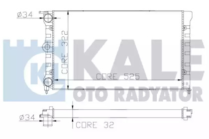 Теплообменник (KALE OTO RADYATÖR: 139200)