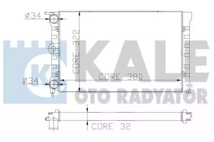 Теплообменник (KALE OTO RADYATÖR: 139400)