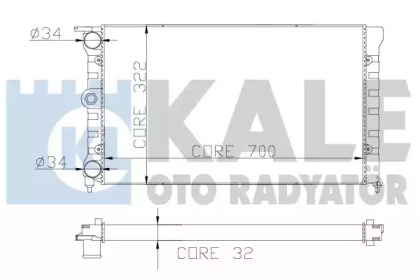 Теплообменник (KALE OTO RADYATÖR: 139700)