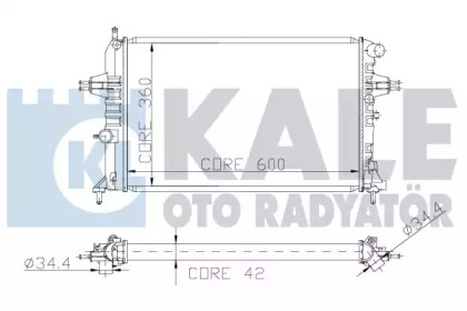 Теплообменник (KALE OTO RADYATÖR: 141000)