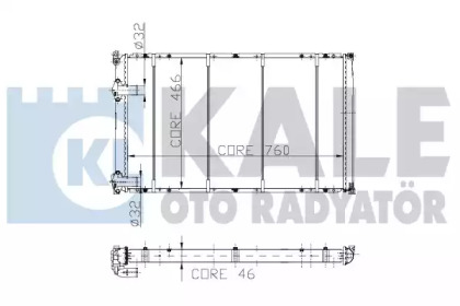 Теплообменник (KALE OTO RADYATÖR: 162200)