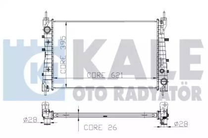 Теплообменник (KALE OTO RADYATÖR: 195500)