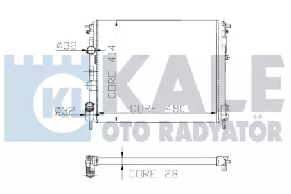 Теплообменник (KALE OTO RADYATÖR: 205600)