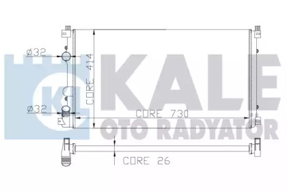 Теплообменник (KALE OTO RADYATÖR: 206600)