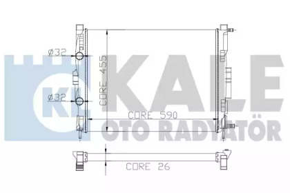 Теплообменник (KALE OTO RADYATÖR: 207200)