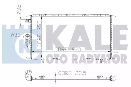 Теплообменник (KALE OTO RADYATÖR: 208500)