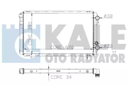 Теплообменник (KALE OTO RADYATÖR: 208800)