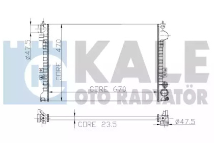 Теплообменник (KALE OTO RADYATÖR: 217400)