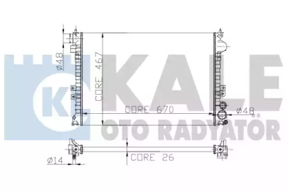 Теплообменник (KALE OTO RADYATÖR: 242600)