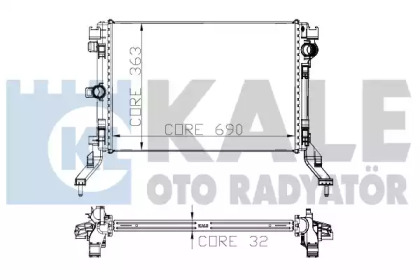 Теплообменник (KALE OTO RADYATÖR: 273800)