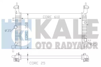 Теплообменник (KALE OTO RADYATÖR: 342065)