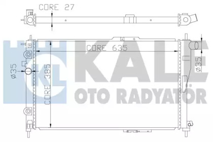 Теплообменник (KALE OTO RADYATÖR: 342245)