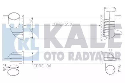 Теплообменник (KALE OTO RADYATÖR: 342385)