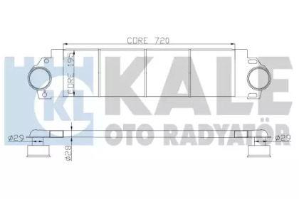 Теплообменник (KALE OTO RADYATÖR: 343100)