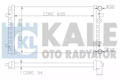 Теплообменник (KALE OTO RADYATÖR: 348500)