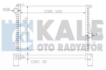 Теплообменник (KALE OTO RADYATÖR: 348600)