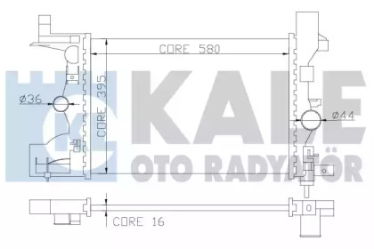 Теплообменник (KALE OTO RADYATÖR: 349200)