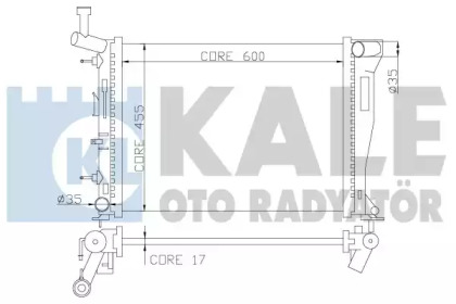 Теплообменник (KALE OTO RADYATÖR: 350100)