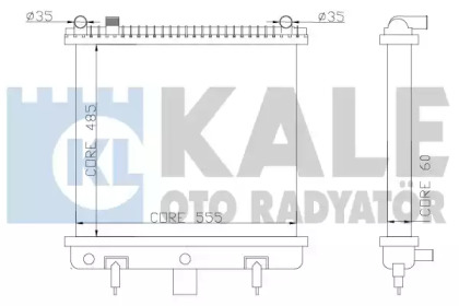 Теплообменник (KALE OTO RADYATÖR: 350500)