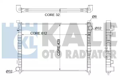 Теплообменник (KALE OTO RADYATÖR: 350700)
