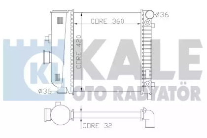 Теплообменник (KALE OTO RADYATÖR: 351400)