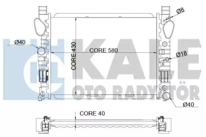 Теплообменник (KALE OTO RADYATÖR: 351800)