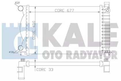 Теплообменник (KALE OTO RADYATÖR: 353100)