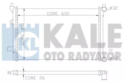 Теплообменник (KALE OTO RADYATÖR: 353300)