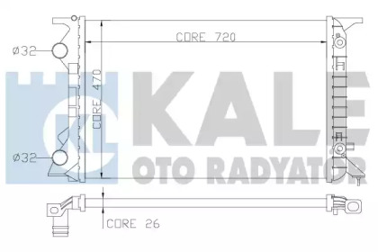 Теплообменник (KALE OTO RADYATÖR: 353400)