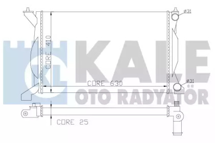 Теплообменник (KALE OTO RADYATÖR: 353700)