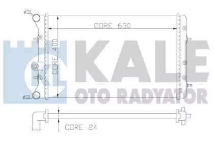 Теплообменник (KALE OTO RADYATÖR: 353800)