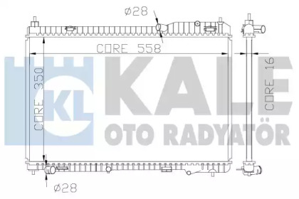 Теплообменник (KALE OTO RADYATÖR: 356000)