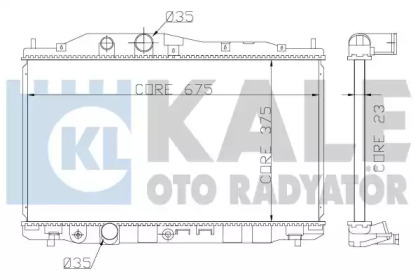 Теплообменник (KALE OTO RADYATÖR: 357200)