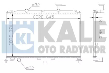 Теплообменник (KALE OTO RADYATÖR: 358000)